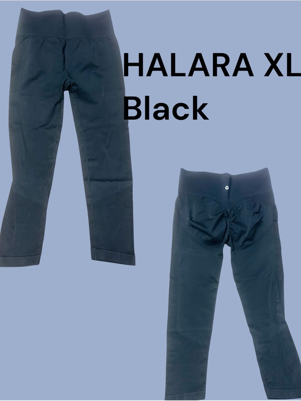 HALARA Black Seamless Leggings XL